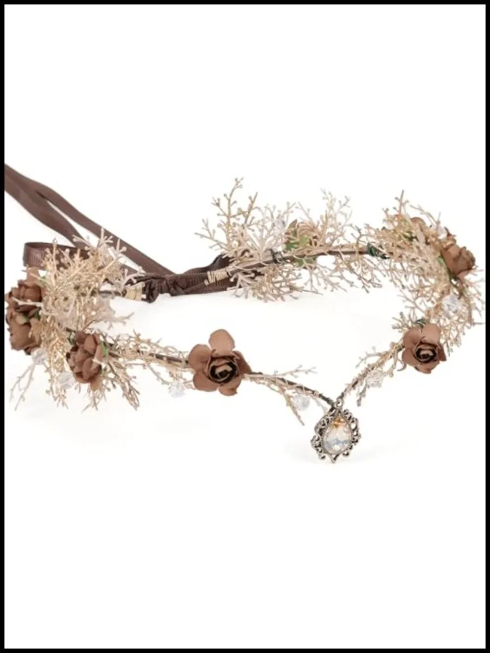 Fairy Flower Crown Woodland Elf Headpiece Cosplay Renaissance Faire Accessory